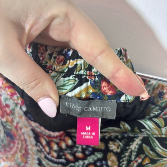 Vince Camuto Paisley Floral Midi Skirt Women's Medium Boho Western Lined Flowy - Picture 7 of 10